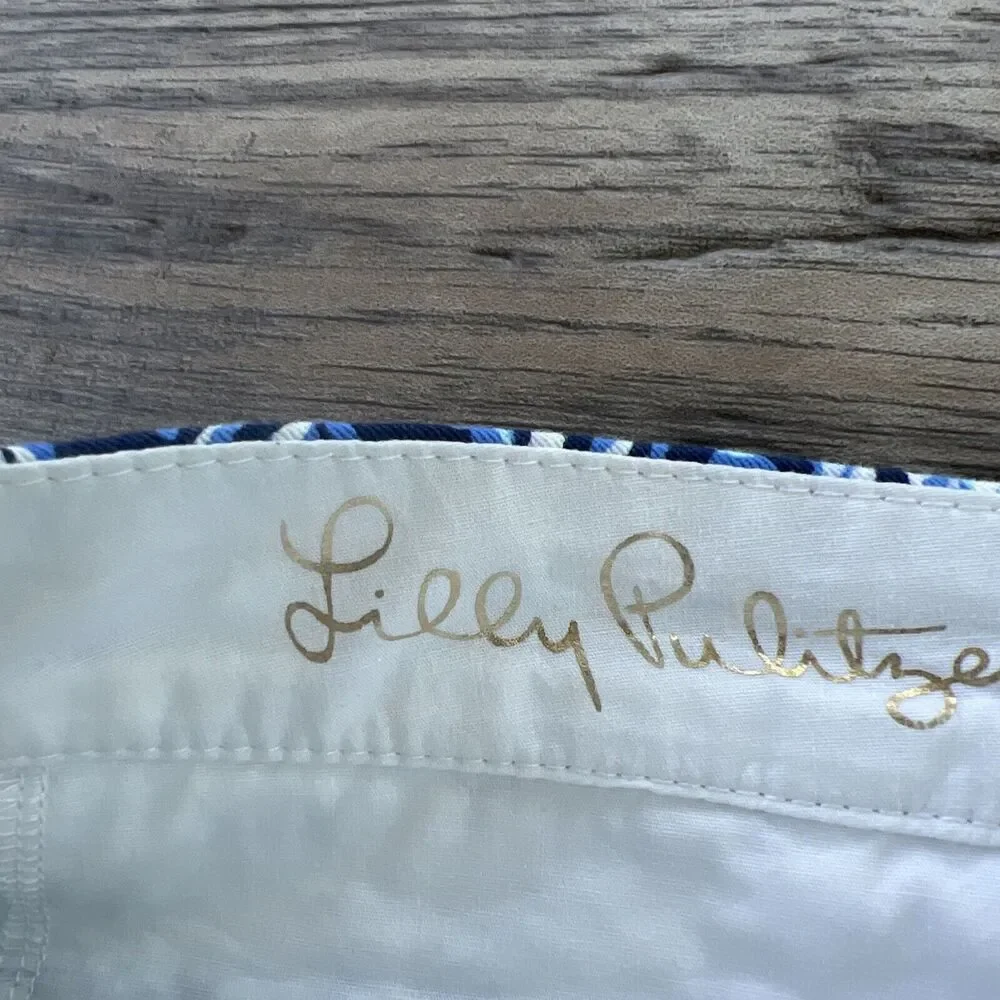 LILLY PULITZER Blue Seashell Buttercup Shorts 5